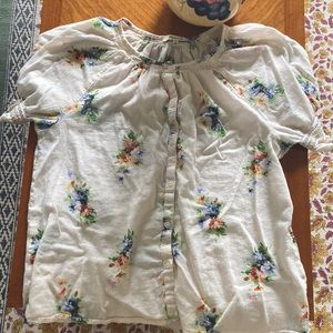 COPY - Madewell puff sleeve floral top